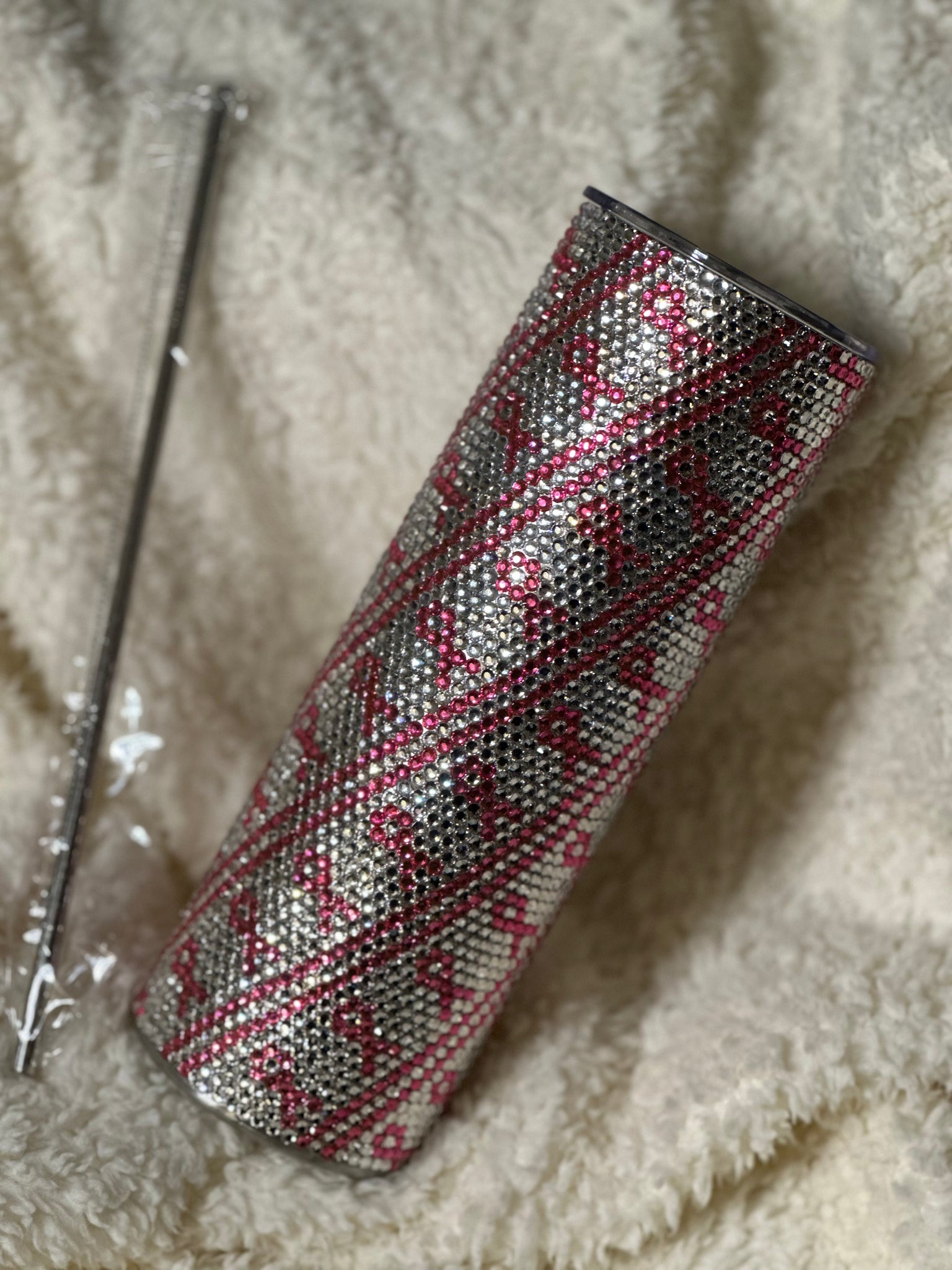 Made to Order - Awareness Ribbon Rhinestone Tumbler