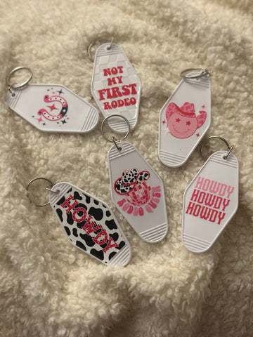 Rodeo Queen Motel Keychain