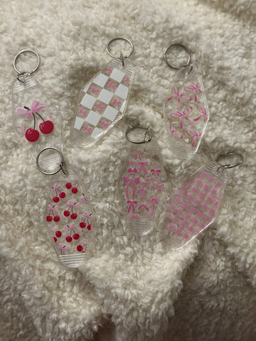 Girlie Girl Motel Keychain