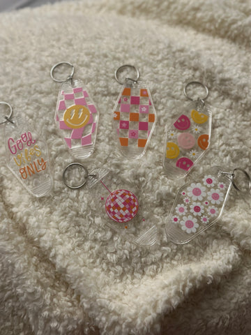 Disco Motel Keychain