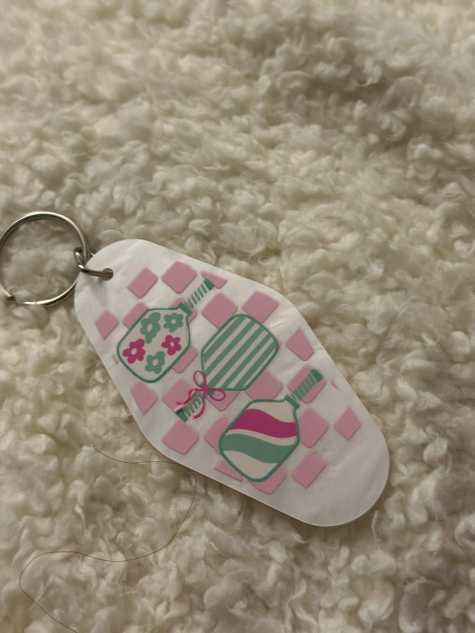 Pickleball Motel Keychain