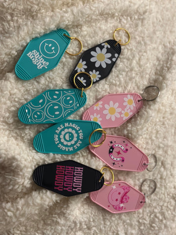 Random Motel Keychains